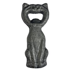 Cat, beer opener, cast iron