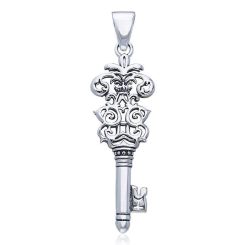 KEY OF KNOWLEDGE, silver pendant