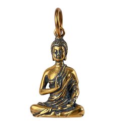 BUDDHA, pendentif chakra, bronze