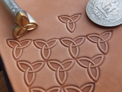 CELTIC TRIQUETRA, leather stamp