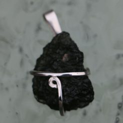 POLARIS, silver jewelry set, glass, Ag 925
