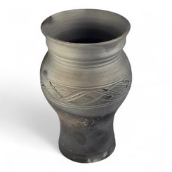 Medieval goblet, smoked ceramics