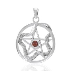 SNAKE PENTACLE PENDANT, Ag 925