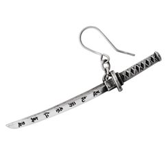 Bushido, katana, boucles d'oreilles