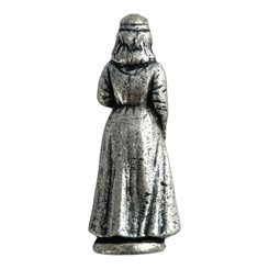 Celtic druid, walking stick head, bronze