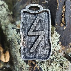 SOWULO - rune pendant, zinc