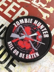 ZOMBIE HUNTER, velcro patch