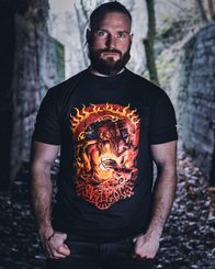 SVAROG Heavenly Blacksmith, Slavic God of Fire men's t-shirt colored