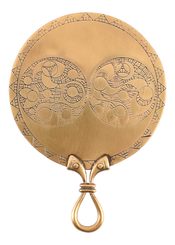 Celtic brass mirror