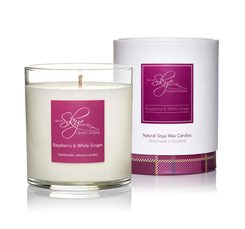 Raspberry and White Ginger Candle Tumbler