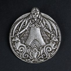 Collier tressé de loup viking