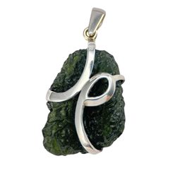 LUZNA, silver pendant, Moldavite Ag 925