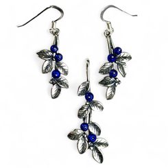 Bleuets, ensemble, argent