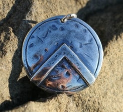SPARTA, Spartan shield, pendant, silver 925