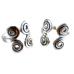 CELTIC SPIRALS - bead for beard Ag 925