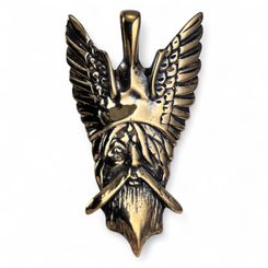 VIKING GOD ODIN, pendant, bronze