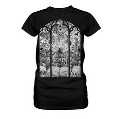 DEUS VULT, T-Shirt Ladies black/white
