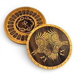 HUGINN et MUNINN - Coffret RUN FUTHARK et boîte cadeau