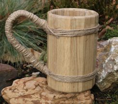 Wooden Tankard, oak XL 1200 ml