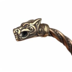 Zwei Wölfe - Fenrir, Wolfsring, Silber Ag 925