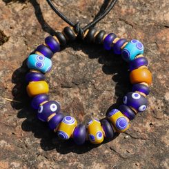 BRACELET, Celtic glass beads, reproduction