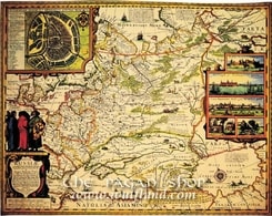 RUSSIA 1648, Nicolae Joannis Piscator, historical map, replica