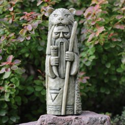 VELES, Slavic God, statuette artificial stone
