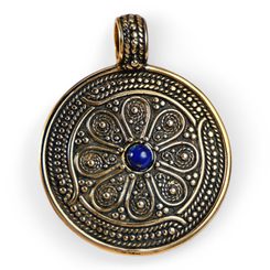 VESNA, Slawisches Juwel, Bronze Lapislazuli