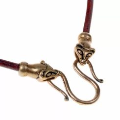 Viking bronze necklace, weasel