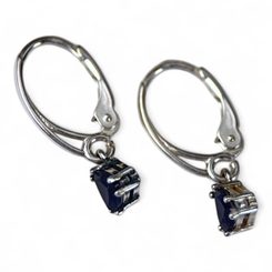 ANTICA ROMA, sterling silver earrings with a gem