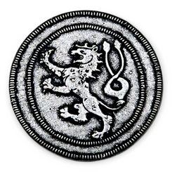 Lion tchèque, pièce commémorative - zinc