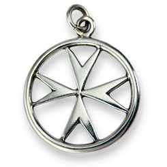 TEMPLAR CROSS, pendant, silver 925