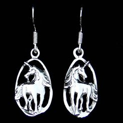 UNICORNS - silver earrings Ag 925