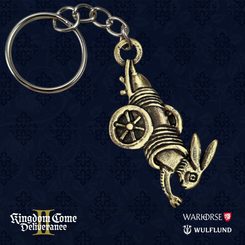 Hare in the cannon, key chain, Kingdom Come: Deliverance II, zinc