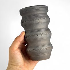 CERAMIC GOBLET, XIII. Century, Pilsen, Bohemia