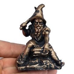 Medieval miner - Mining dwarf, pendant, bronze