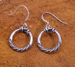 Boucles d'oreille Viking, Argent sterling