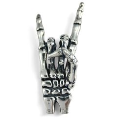 DEVIL HORNS, silver pendant for rockers