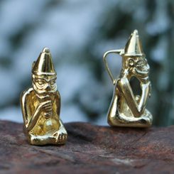 FREY, Viking God, pendant, gold plated