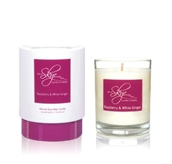 Raspberry and White Ginger Votive