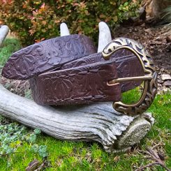 Baroque belt, leather