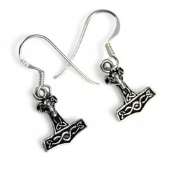 Boucles d'oreilles THOR'S HAMMER argent