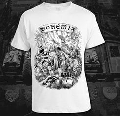 BOHEMIA, King Premysl Otakar II. T-Shirt, white