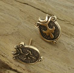 Segment anglo-saxon de Corne, bronze taplow