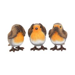 Three Wise Robin Figurines 8cm