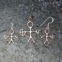 NOAIDI - Sami Shaman, earrings bronze