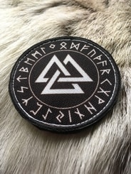 VALKNUT AND FUTHARK, velcro patch