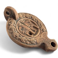 OIL LAMP, gladiatorial duel, lantern