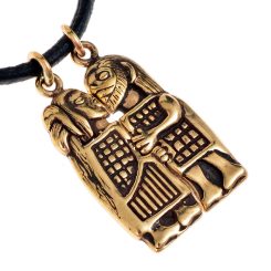 Lovers, Bronze Viking Pendant
