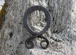 Forged TROLL CROSS, large wall decoration